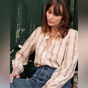 Sézane Claudio Shirt in Los Angeles Print (Size 4/36)